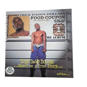 Trick Daddy‎ Based on a True Story 1997 Promo Flat Album Poster 11x11 Hip Hop